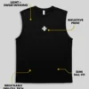 Running Tank - Black - Plus 2 Clothing