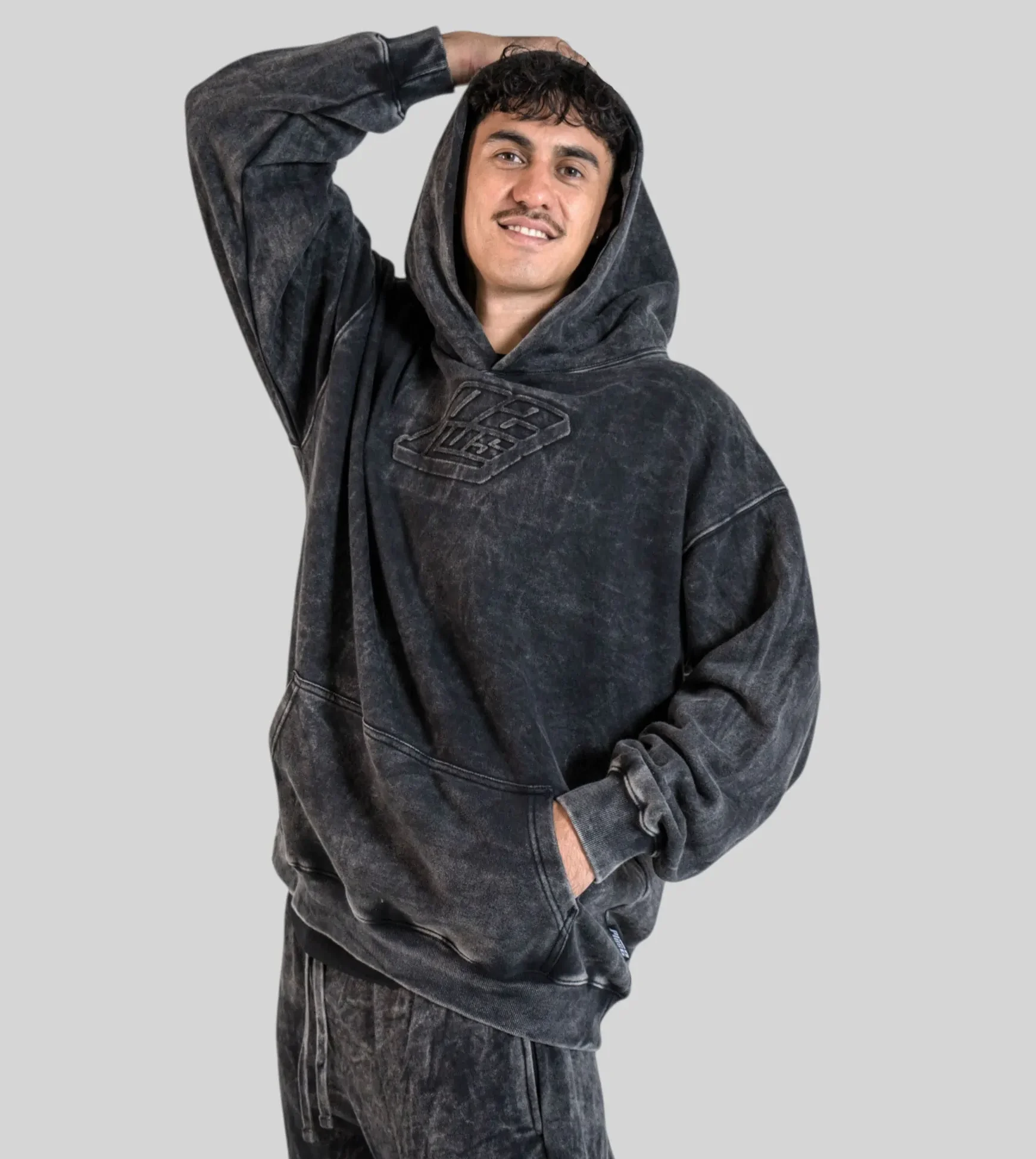 Semi-Tall Hoodie - 3D Washed - Plus 2 Clothing