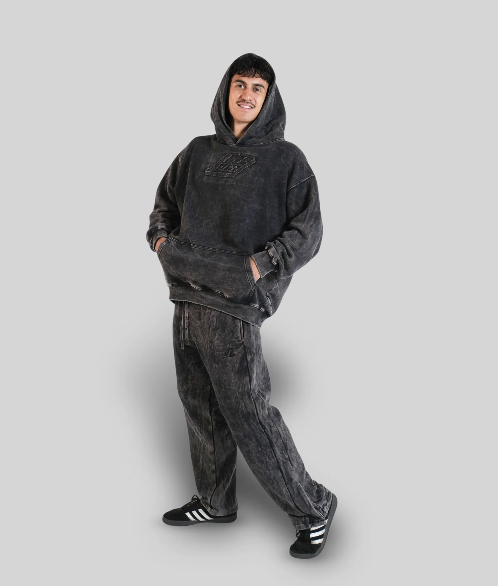 Semi-Tall Hoodie - 3D Washed - Plus 2 Clothing