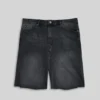 Denim Shorts - Black Washed - Plus 2 Clothing