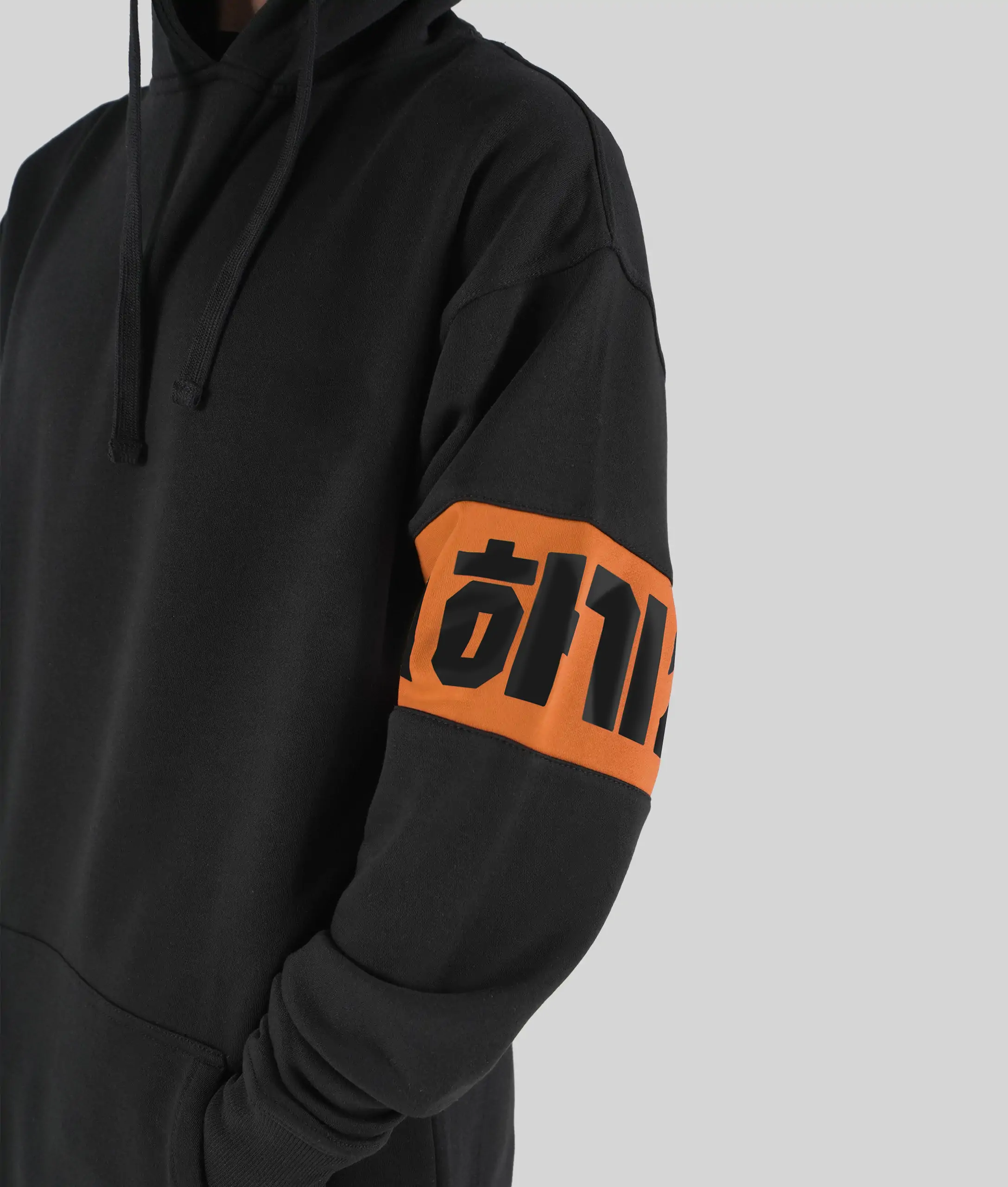 Orange Armband Tall Hoodie - Plus 2 Clothing