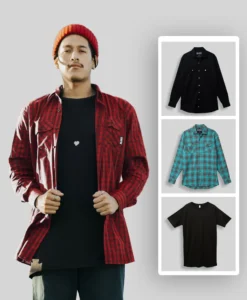 2 Flannels + Tee
