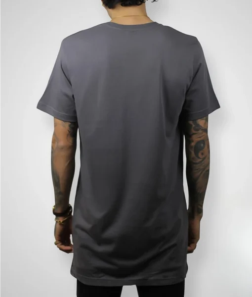 Tall Tee - Charcoal - Plus 2 Clothing